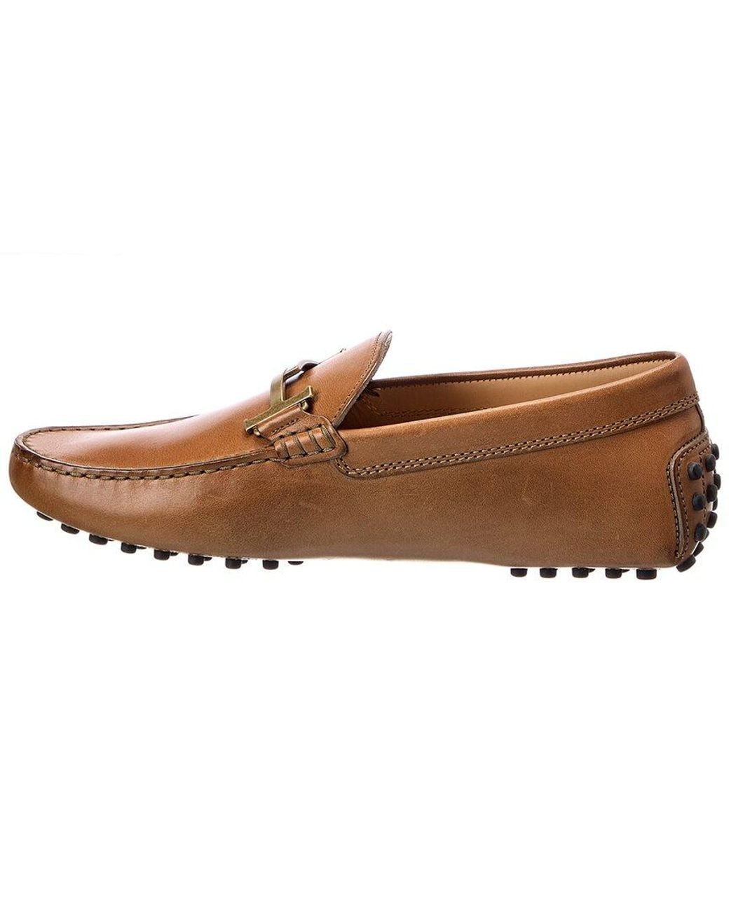 Tod's Brown Leather Driver for men