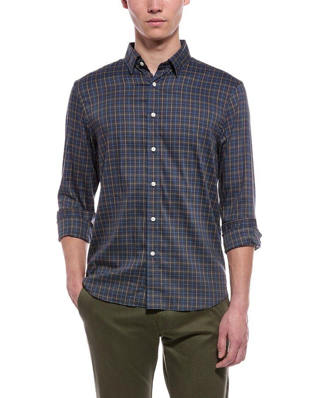 Faherty Brand Blue The Movement Shirt for men