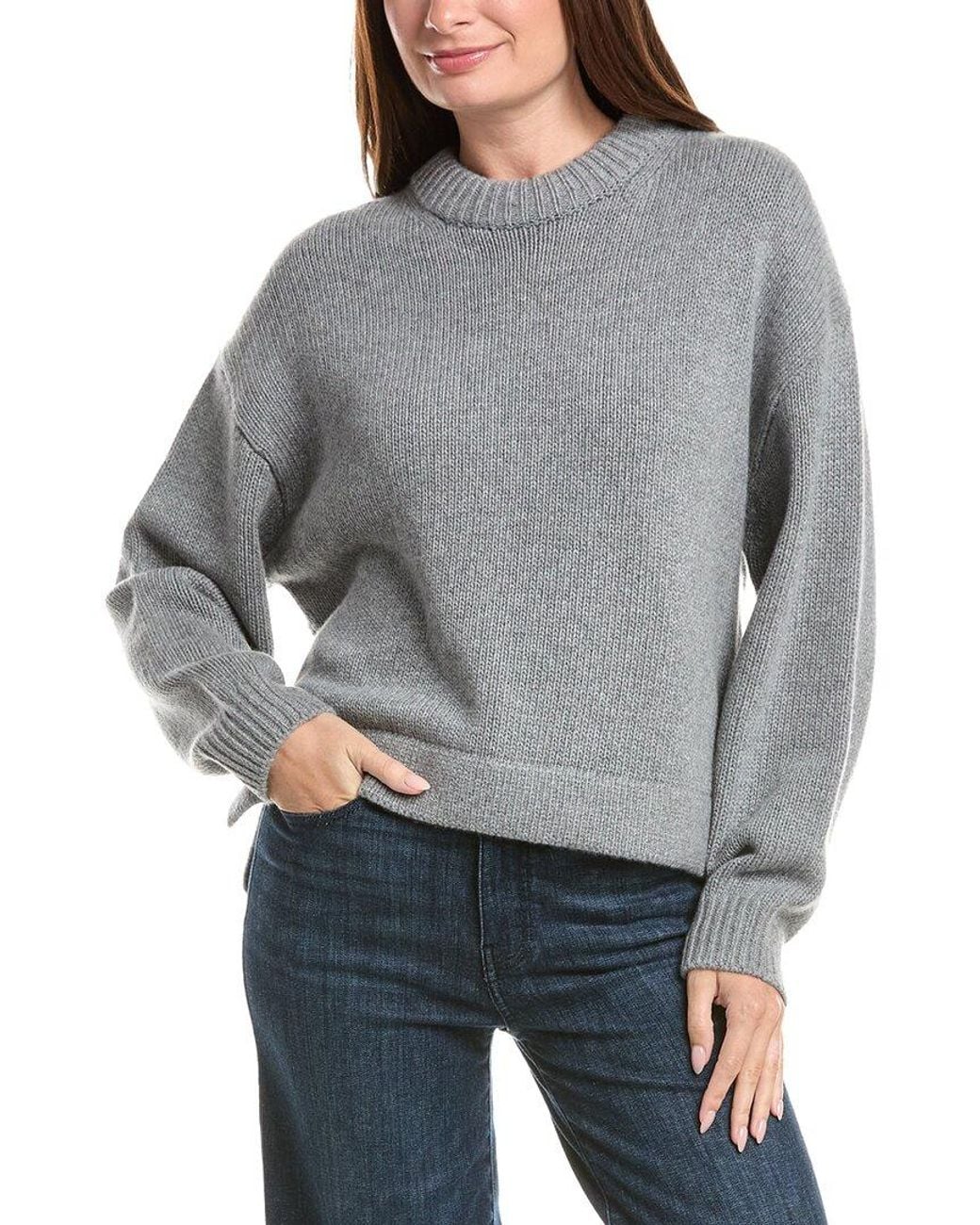 Proenza Schouler Gray Ruthi Cashmere Sweater