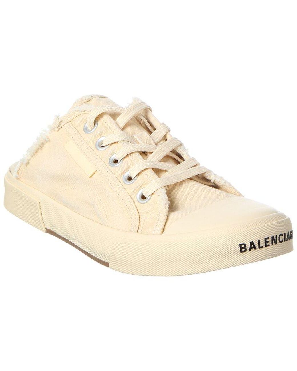 Balenciaga Natural Paris Canvas & Rubber Sneaker