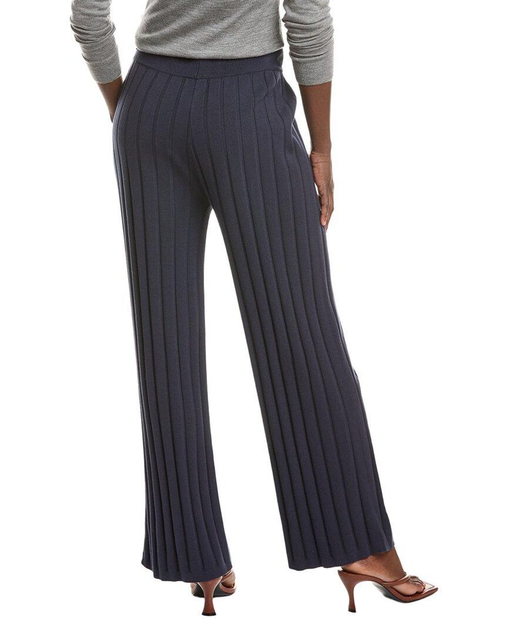 Max Mara Blue Mm By Tema Knitted Trouser