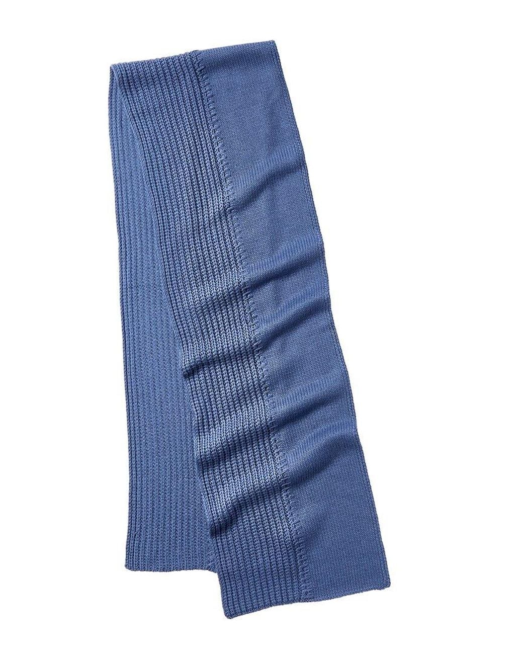 Rag & Bone Blue Ryan Wool-Blend Scarf