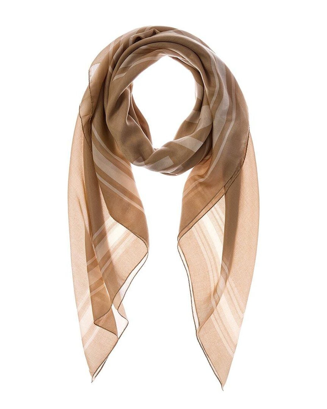 Burberry Natural Silk-Blend Scarf for men