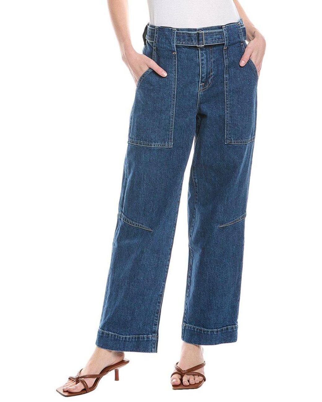 Jonathan Simkhai Blue Jenny Cielo Belted Cropped Jean