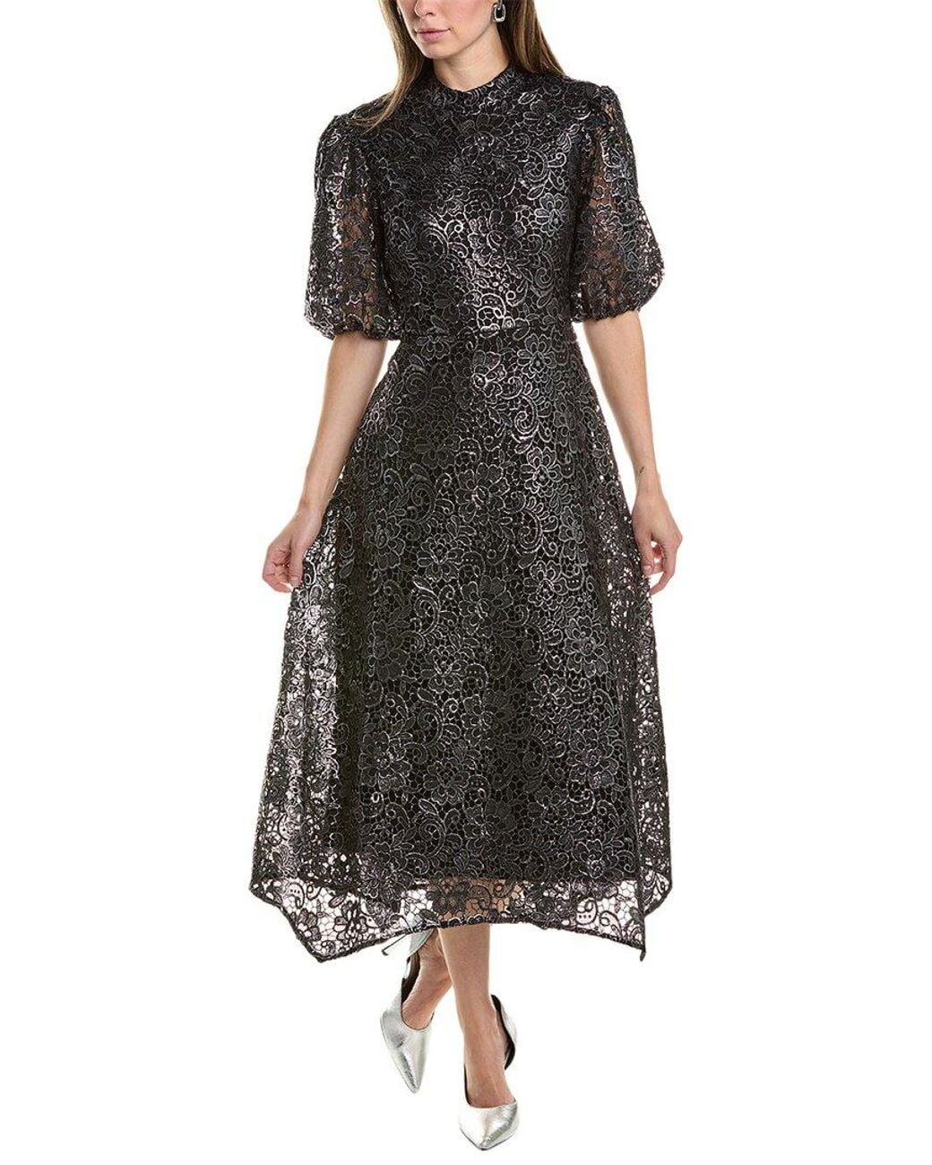 maxi dress lace overlay Ivory Guipure Lace Maxi Dress - All Dresses main image 1