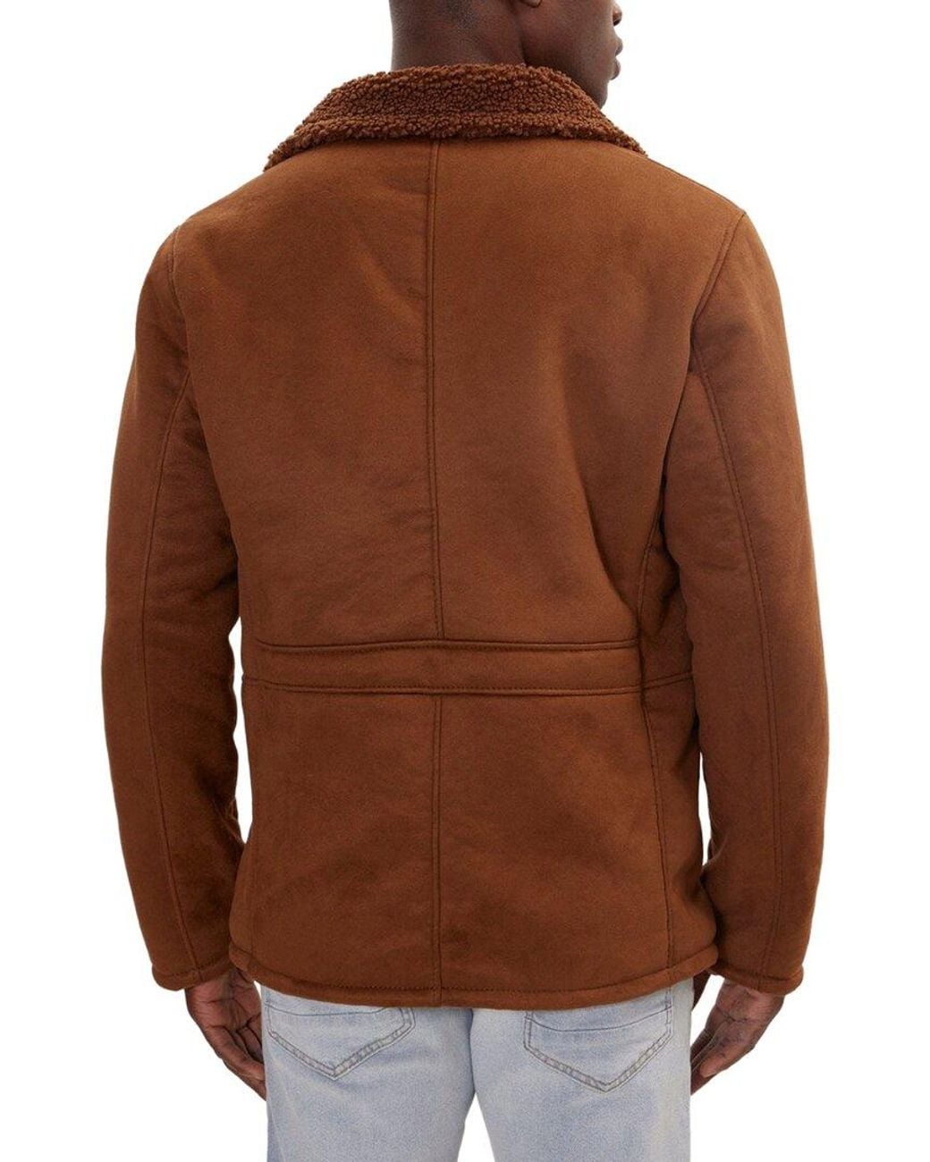 Ron Tomson Brown Peacoat for men