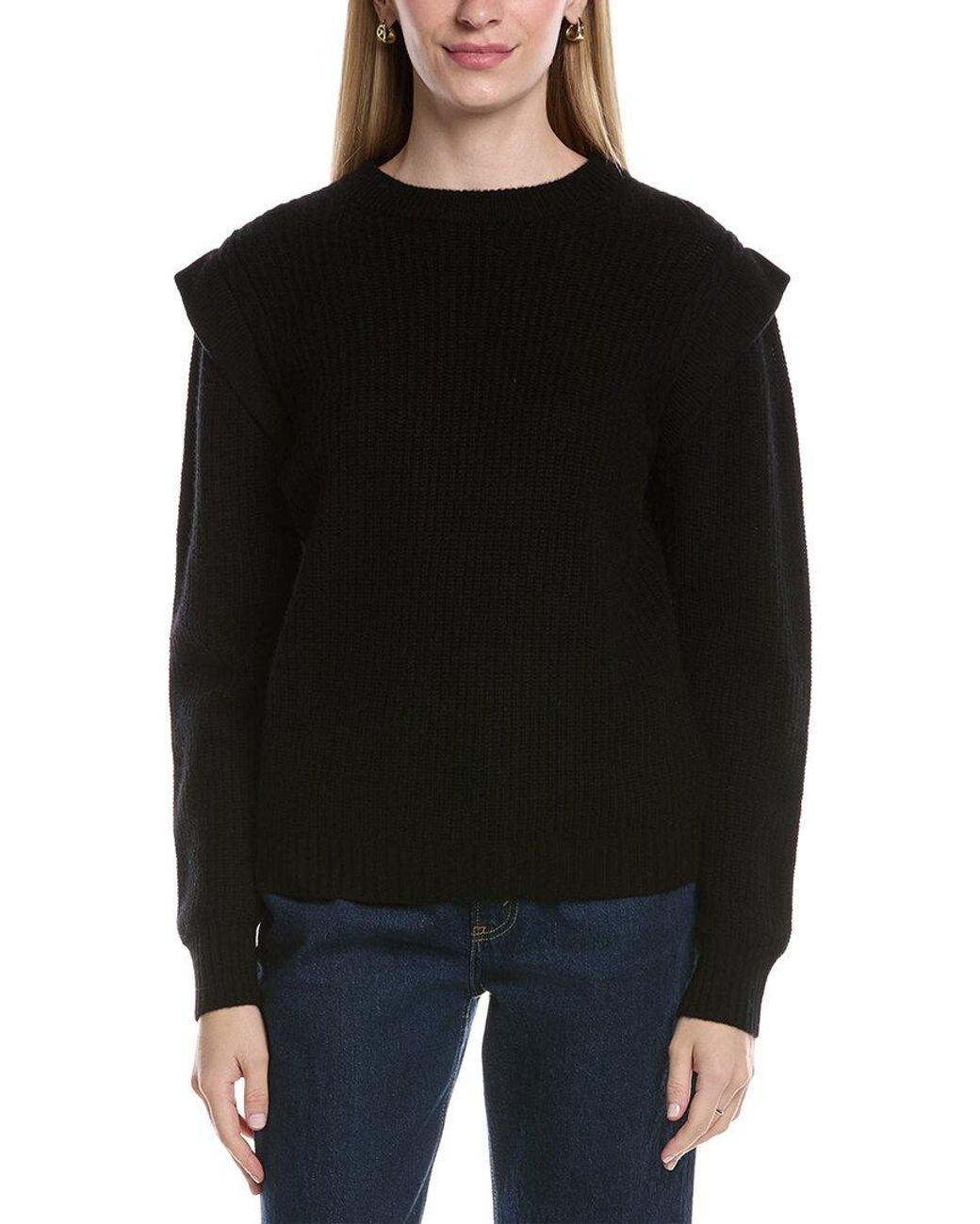 Maison Heritage Black Carla Wool & Cashmere-Blend Sweater