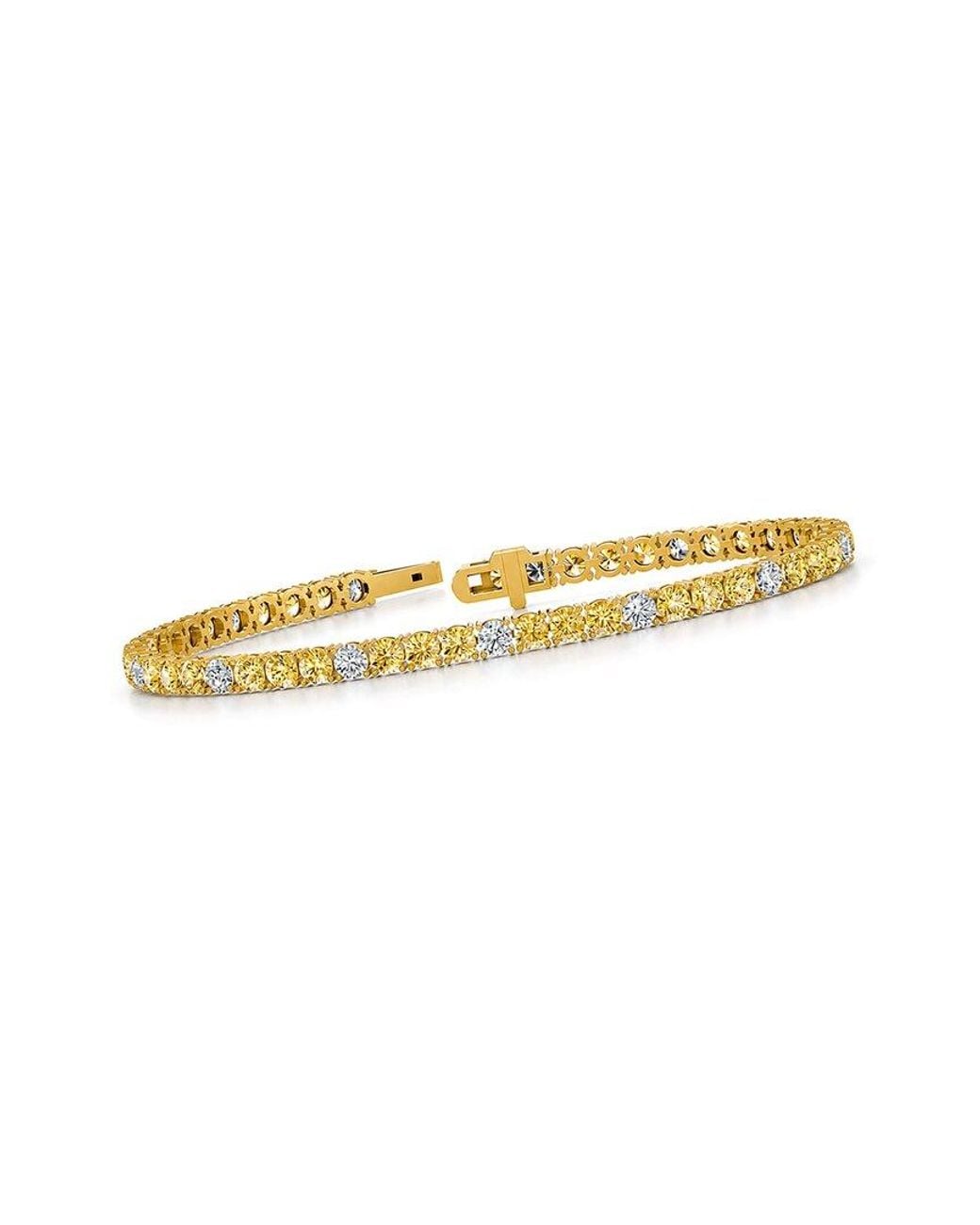 Lab Grown Diamonds White 14K 6.75 Ct. Tw. Lab-Grown Diamond Tennis Bracelet