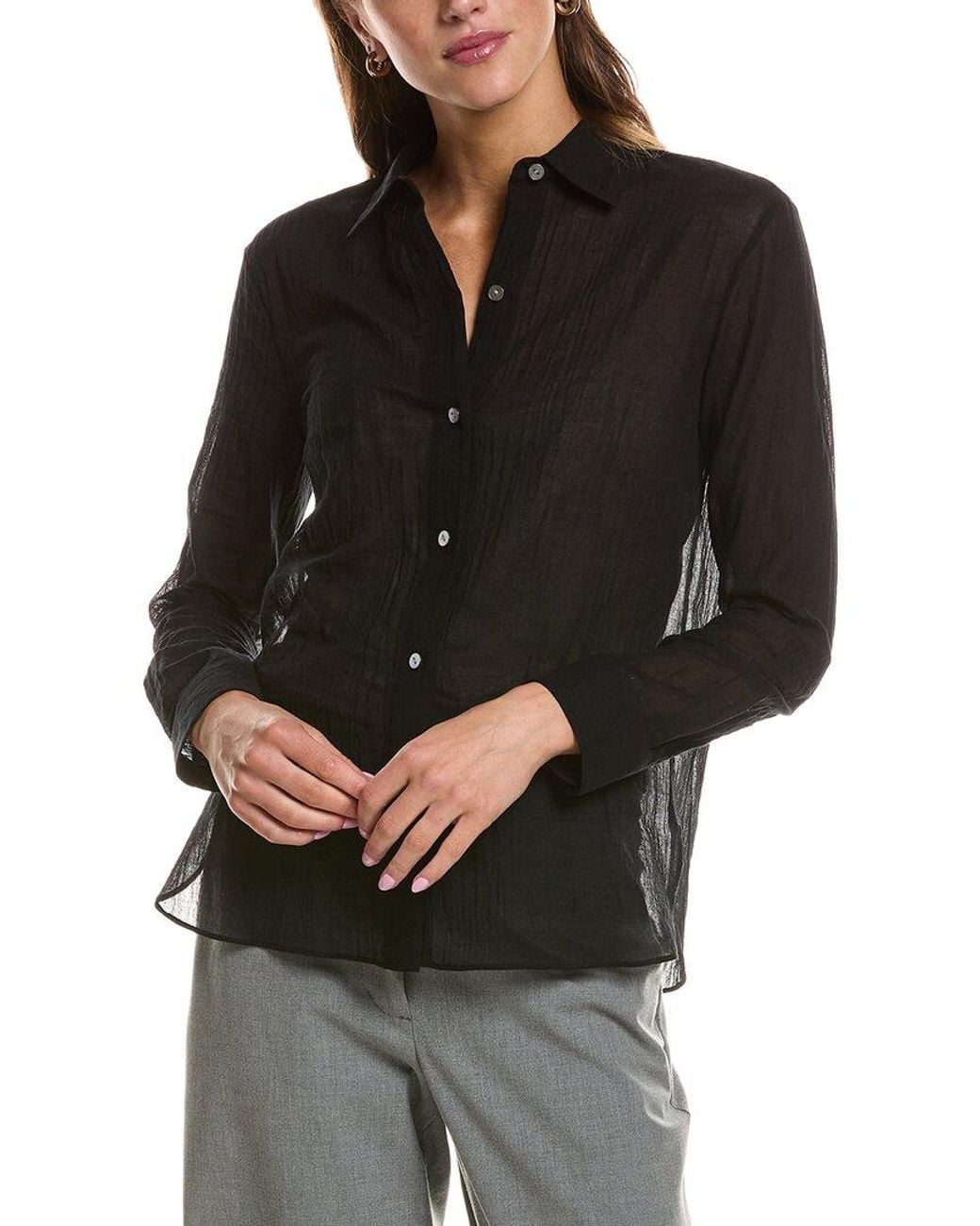 Theory Black New Straight Top