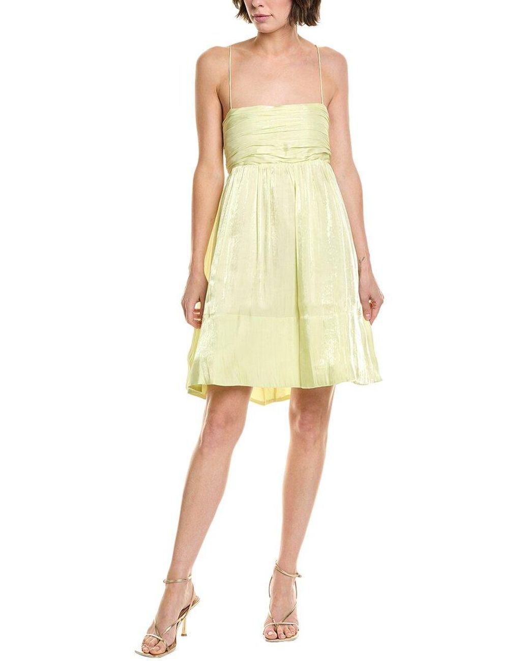 Seraphin Yellow Mini Dress