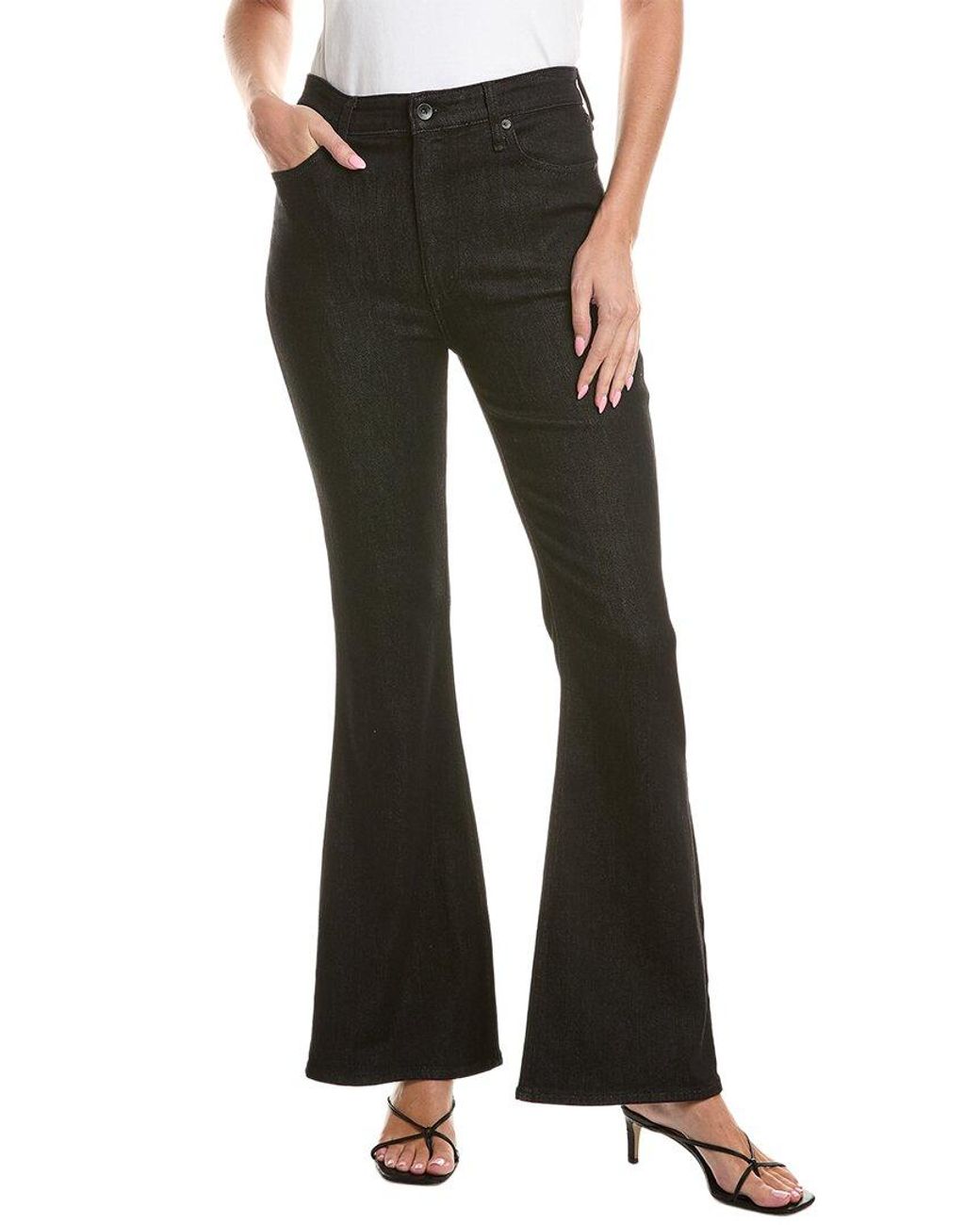Rag & Bone Black Casey High Rise Flare Jean