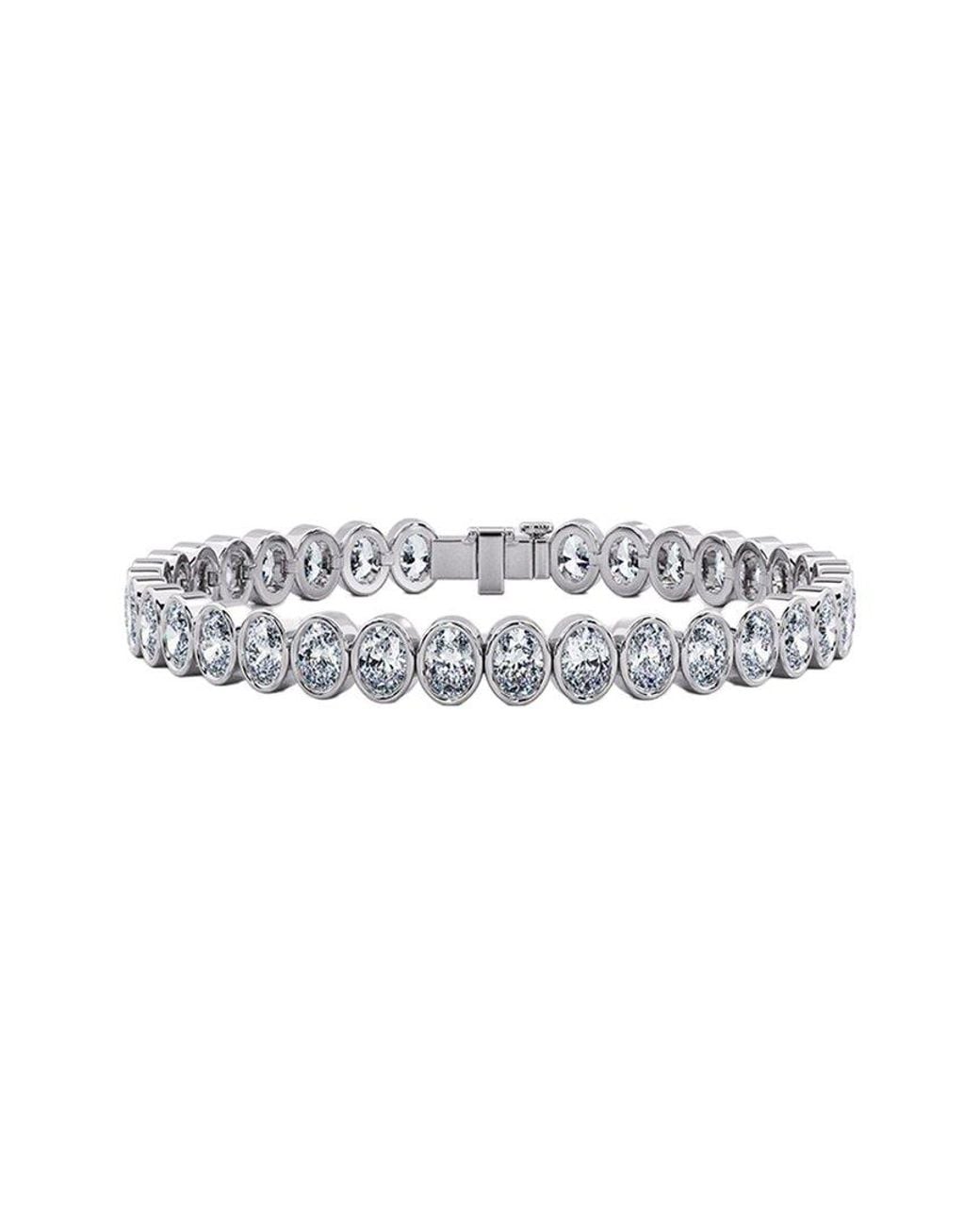 Lab Grown Diamonds White 14K 12.50 Ct. Tw. Lab-Grown Diamond Tennis Bracelet