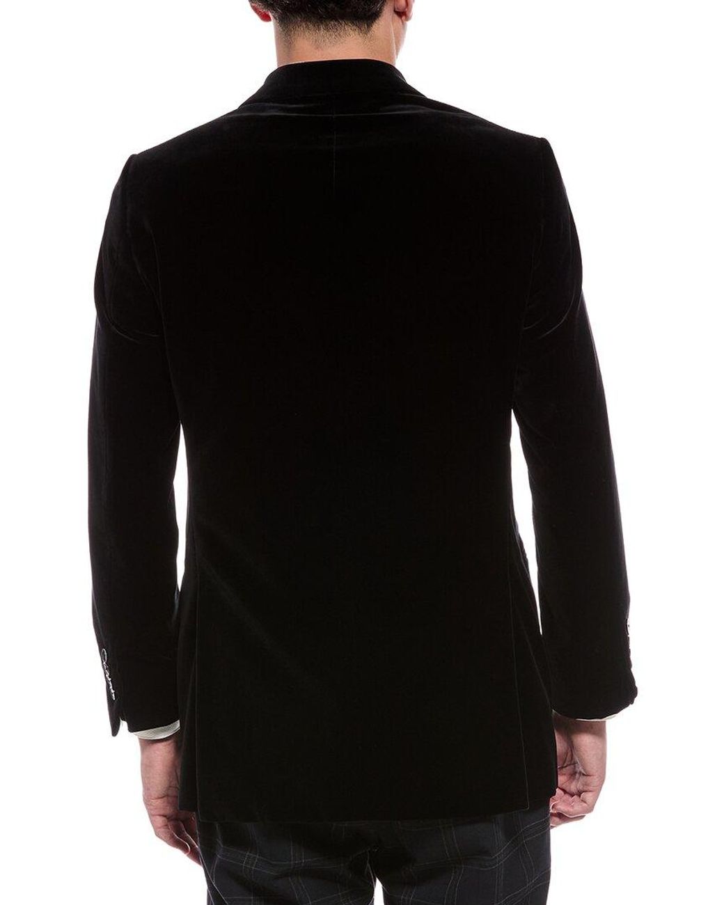 BLK DNM Black Velvet Blazer for men