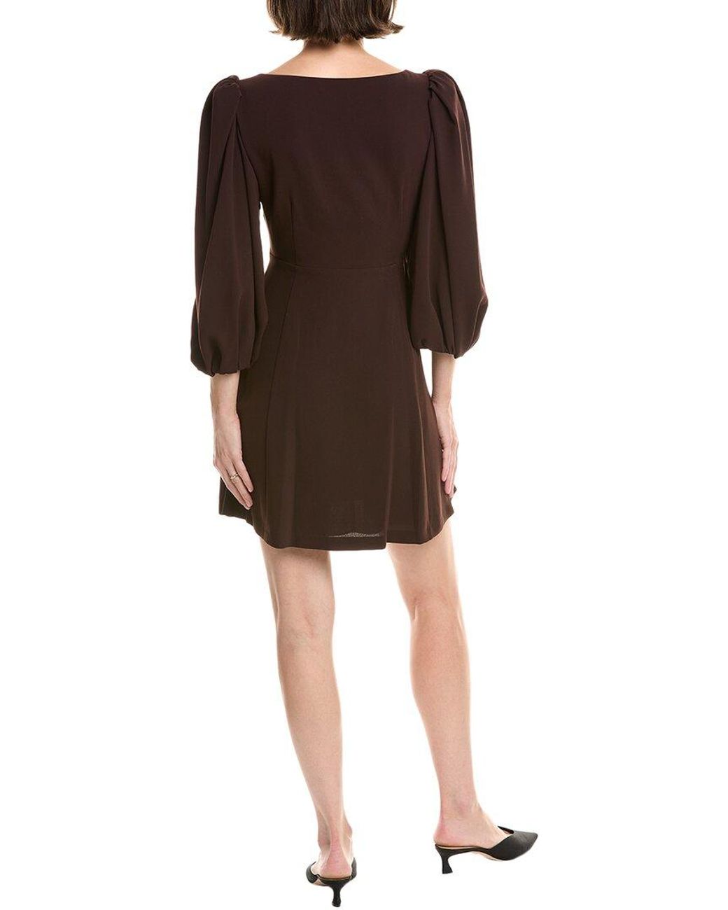 Rebecca Taylor Black Crepe Mini Dress