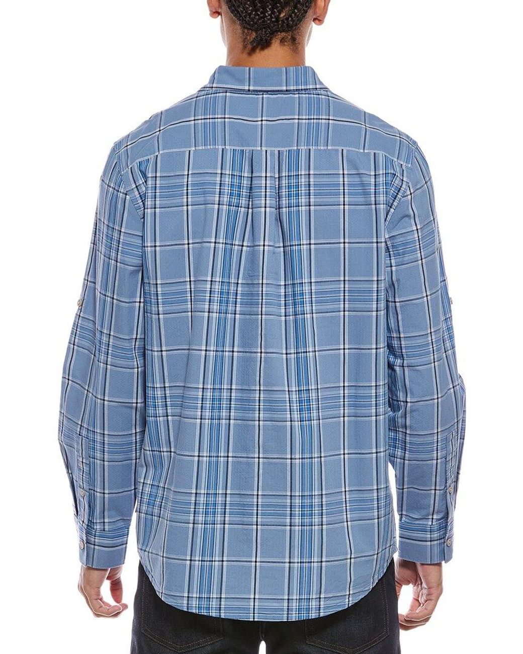 Scotch & Soda Blue Yarn Dye Shirt for men