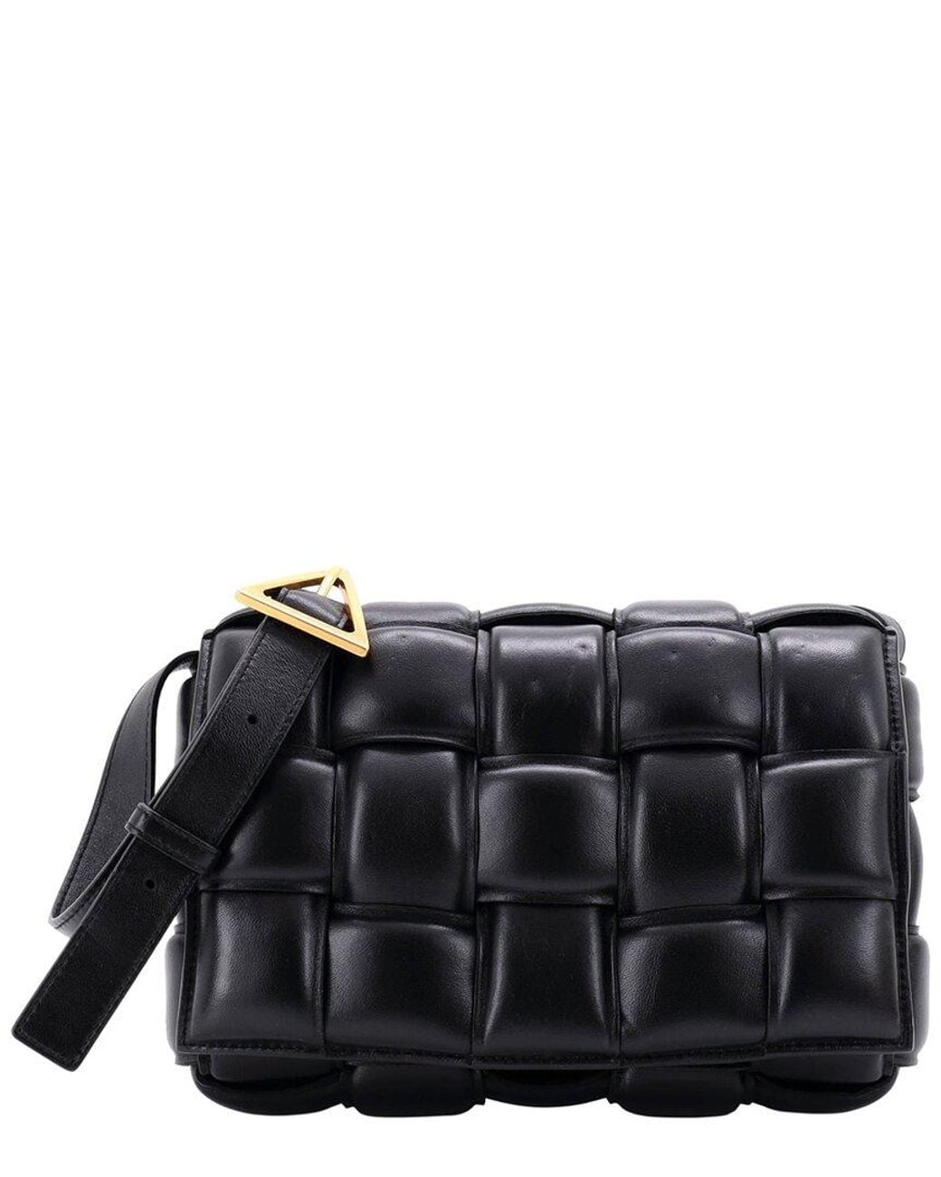 Bottega Veneta Black Cassette Crossbody Bag Padded Maxi Intrecciato (authentic Pre- Loved)