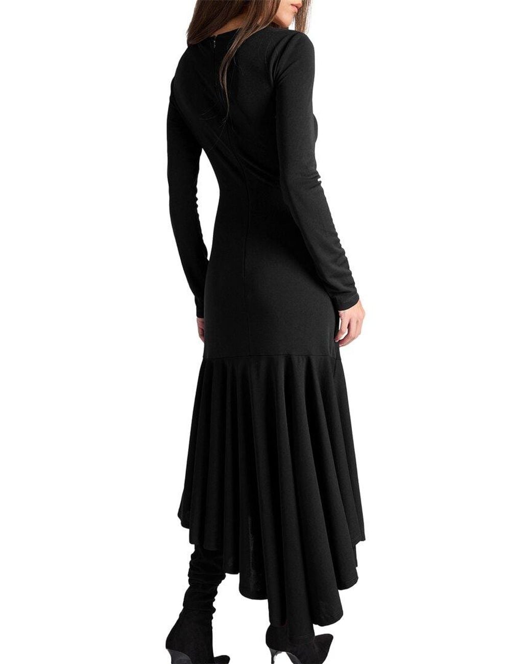 Santorelli Black Abigail Hi-Lo Dress
