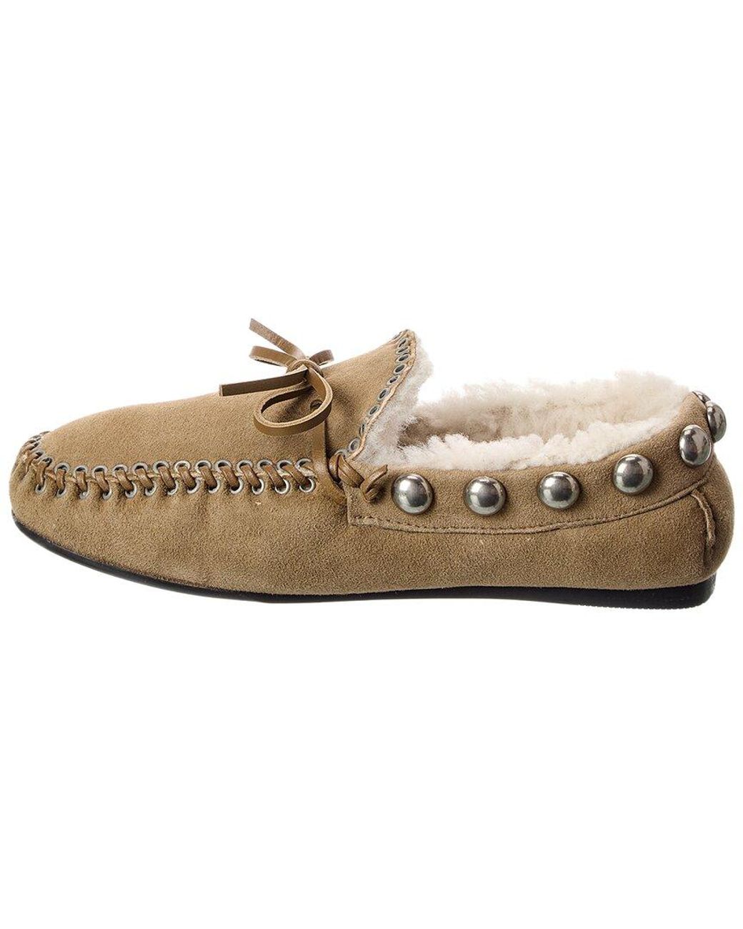 Isabel Marant White Faomee Suede Loafer