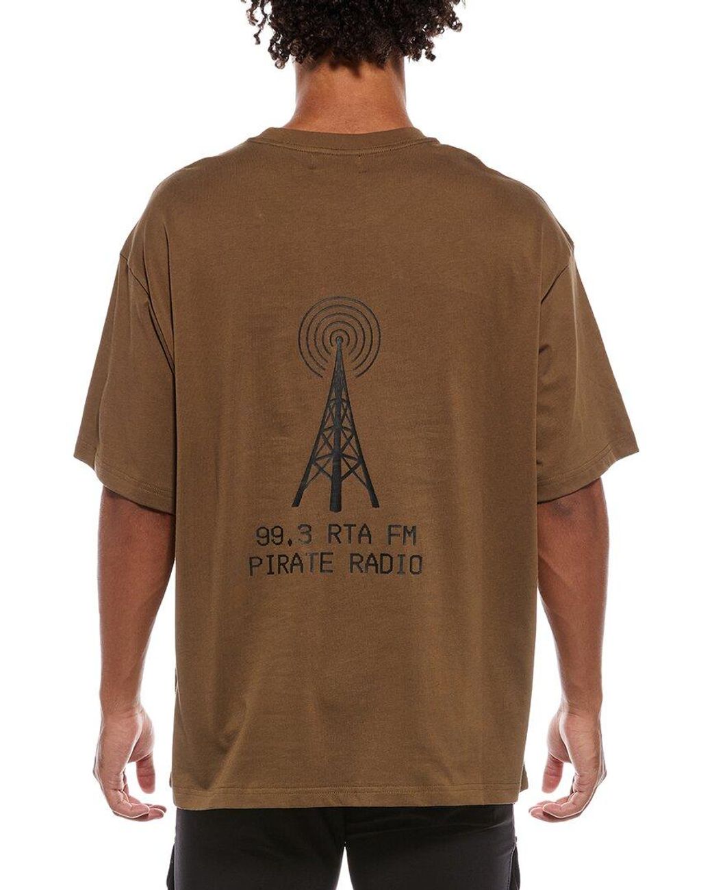 RTA Brown Colin Oversized T-Shirt for men