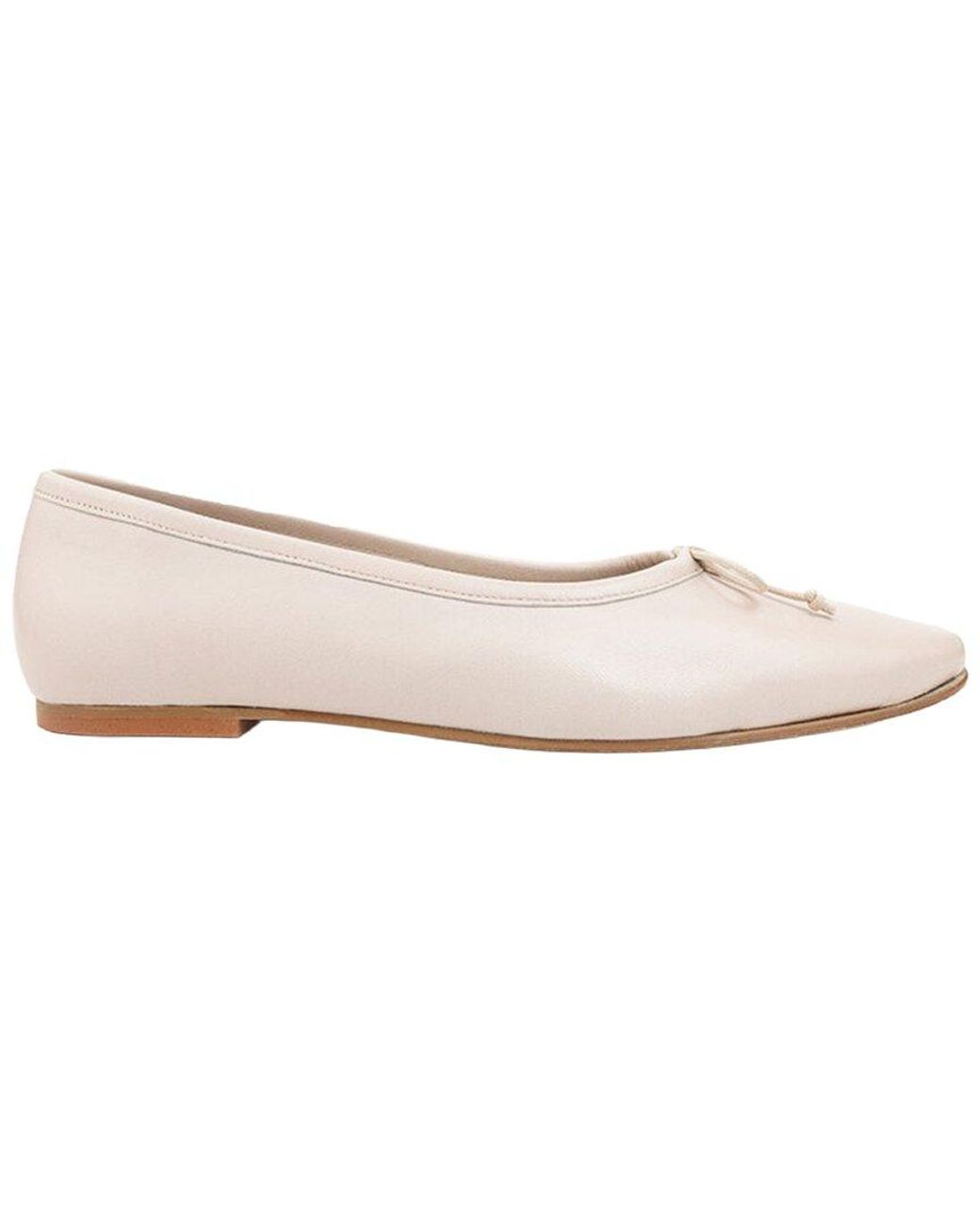 Menina Step White Belle Leather Flat