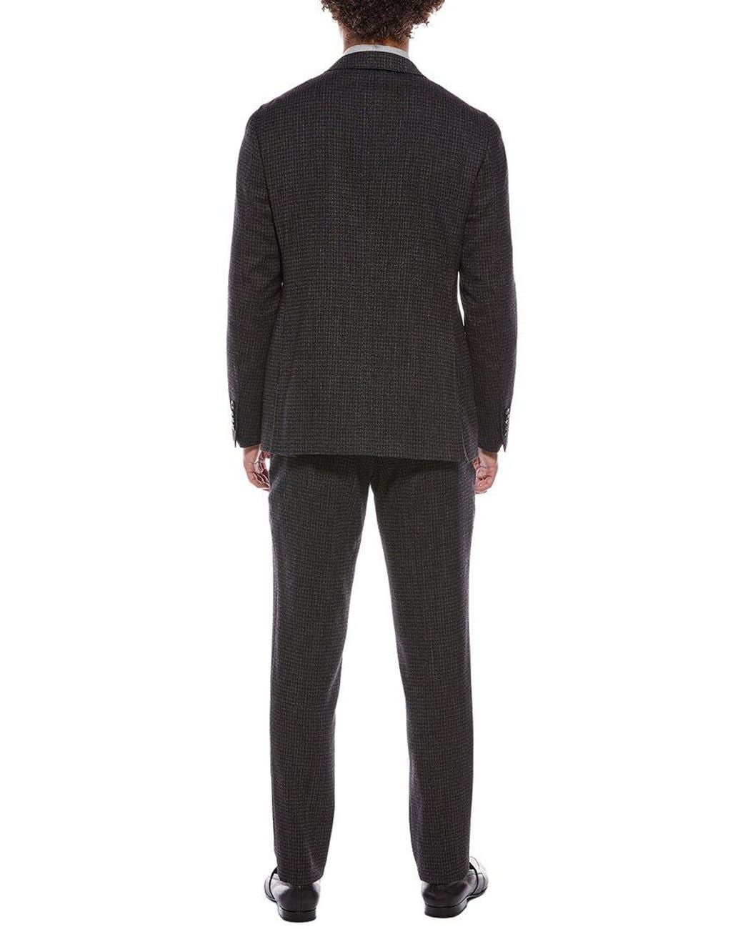 Canali Black 2Pc Wool-Blend Suit for men
