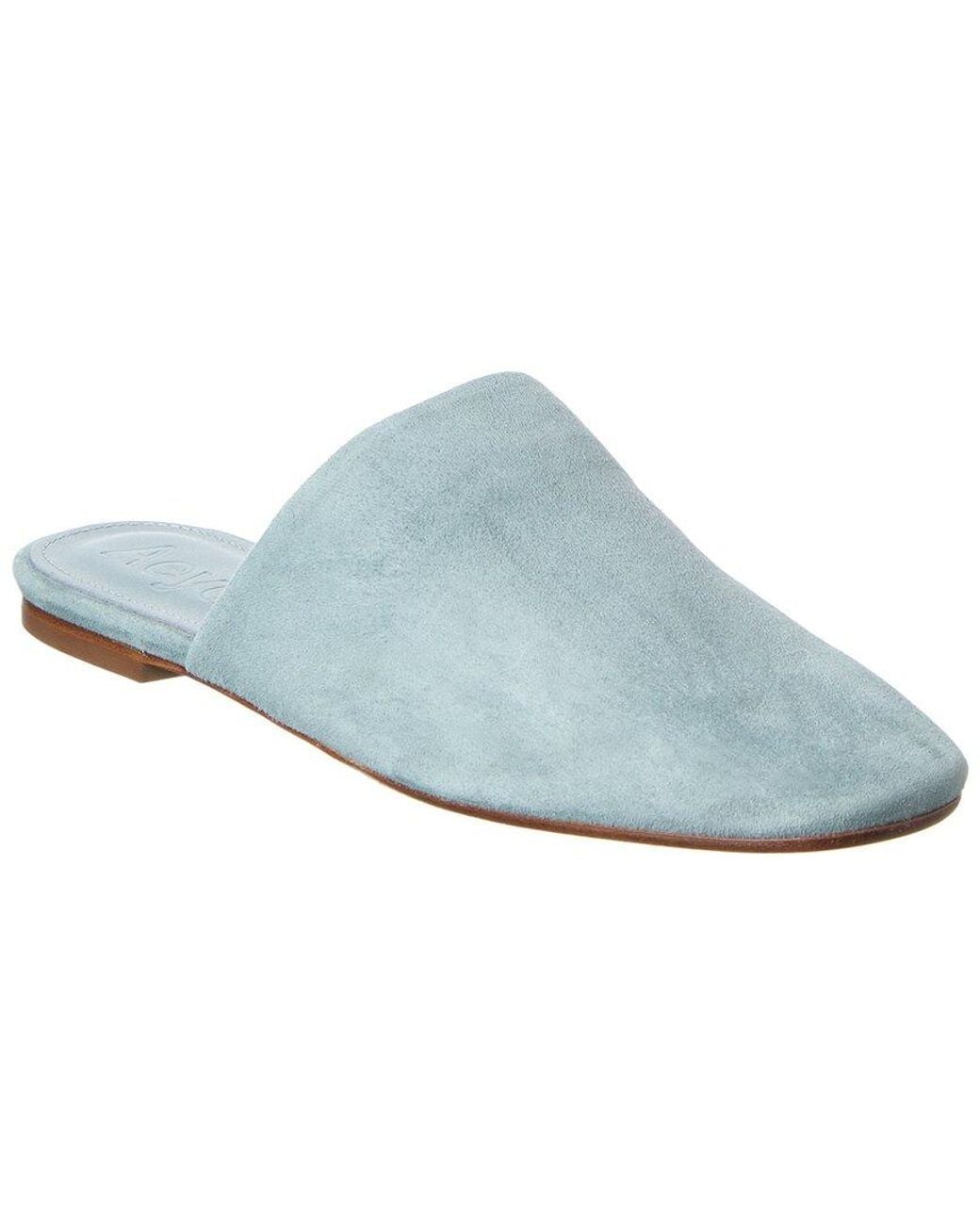 Aeyde Blue Rega Suede Mule