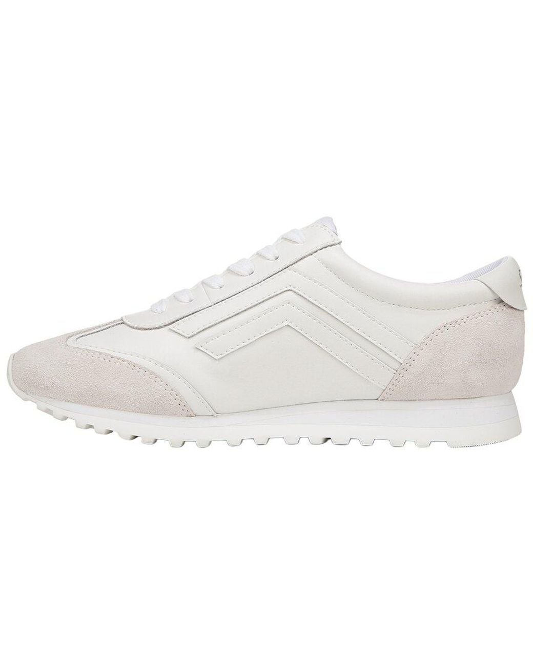 Franco Sarto White Matera Leather Lace-Up