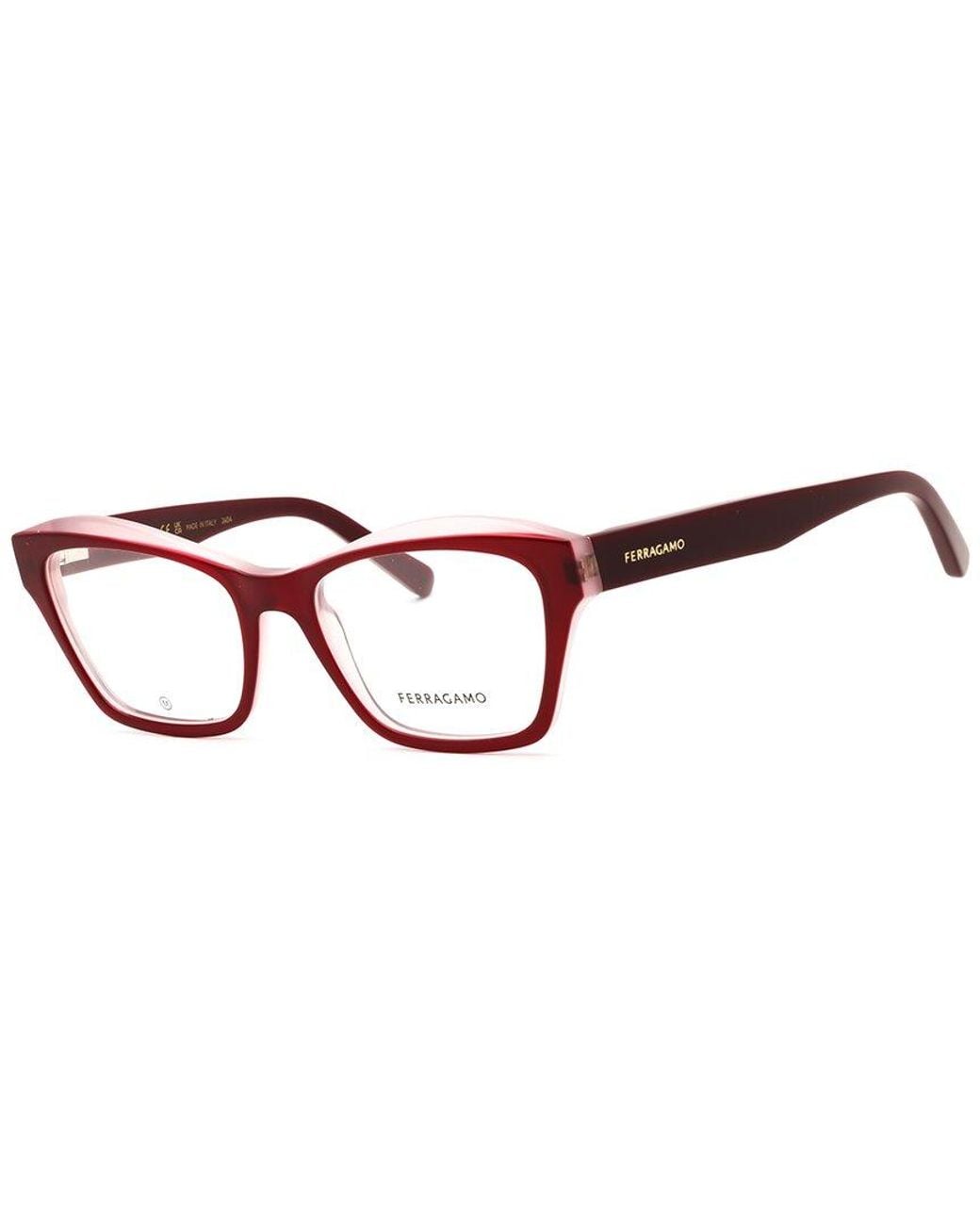 Ferragamo Brown 53Mm Optical Frames