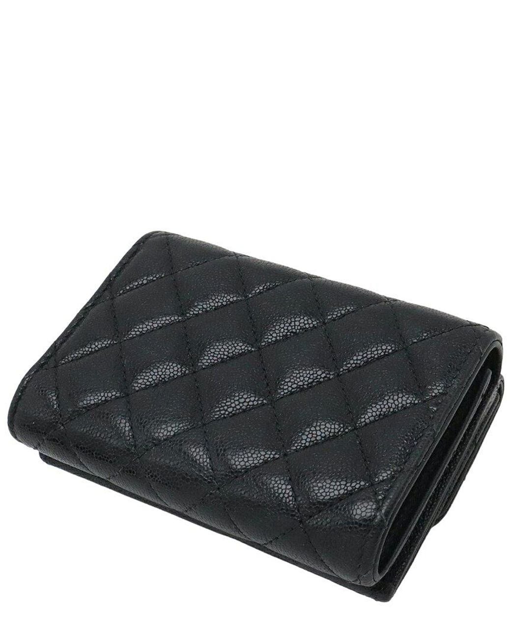 Chanel Black Matelasse Leather Boy Small Flap Wallet (authentic Pre-loved)