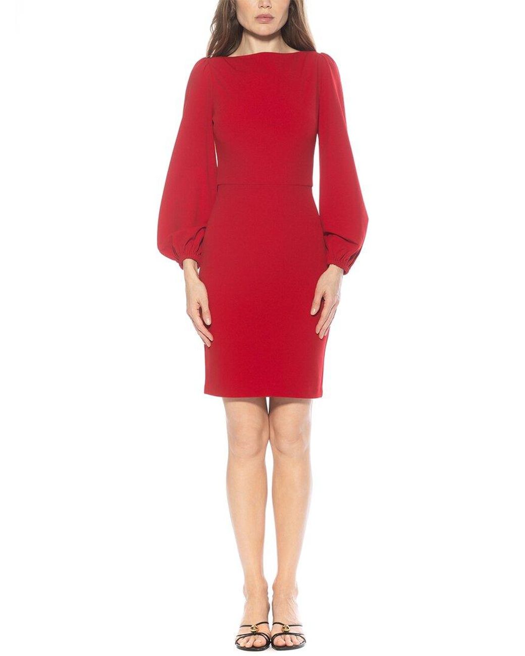 Alexia Admor Red Elowen Boatneck Sheath Dress