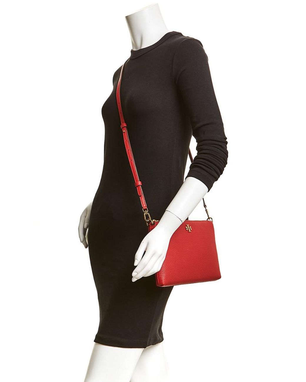 tory burch kira pebbled leather wallet crossbody bag