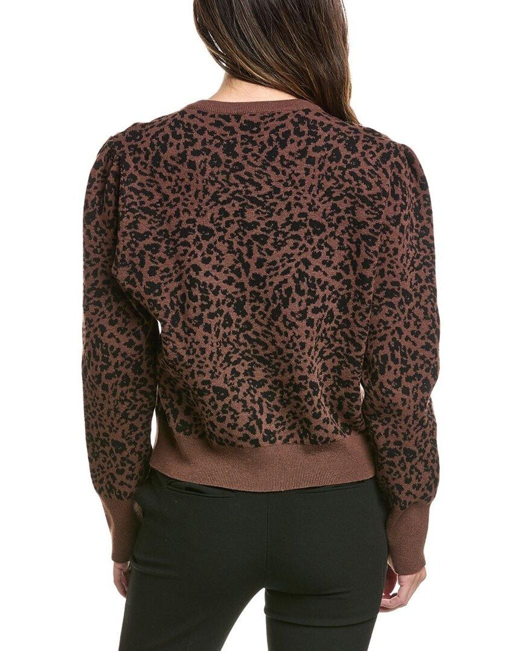 Generation Love Brown Tulum Jacquard Wool-blend Cardigan