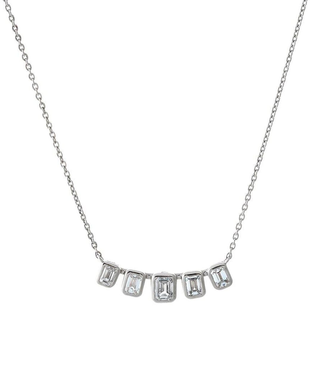 By Adina Eden Metallic 14K 0.80 Ct. Tw. Lab-Grown Diamond Necklace
