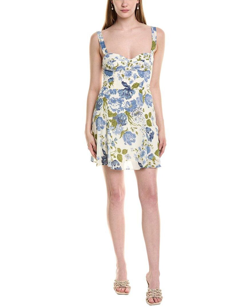 JLuxe Blue Tie Shoulder Mini Dress