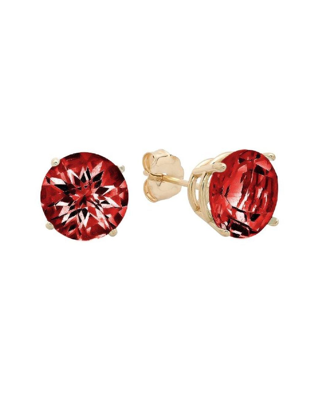 MaxColor Red 10k 4.50 Ct. Tw. Garnet Studs
