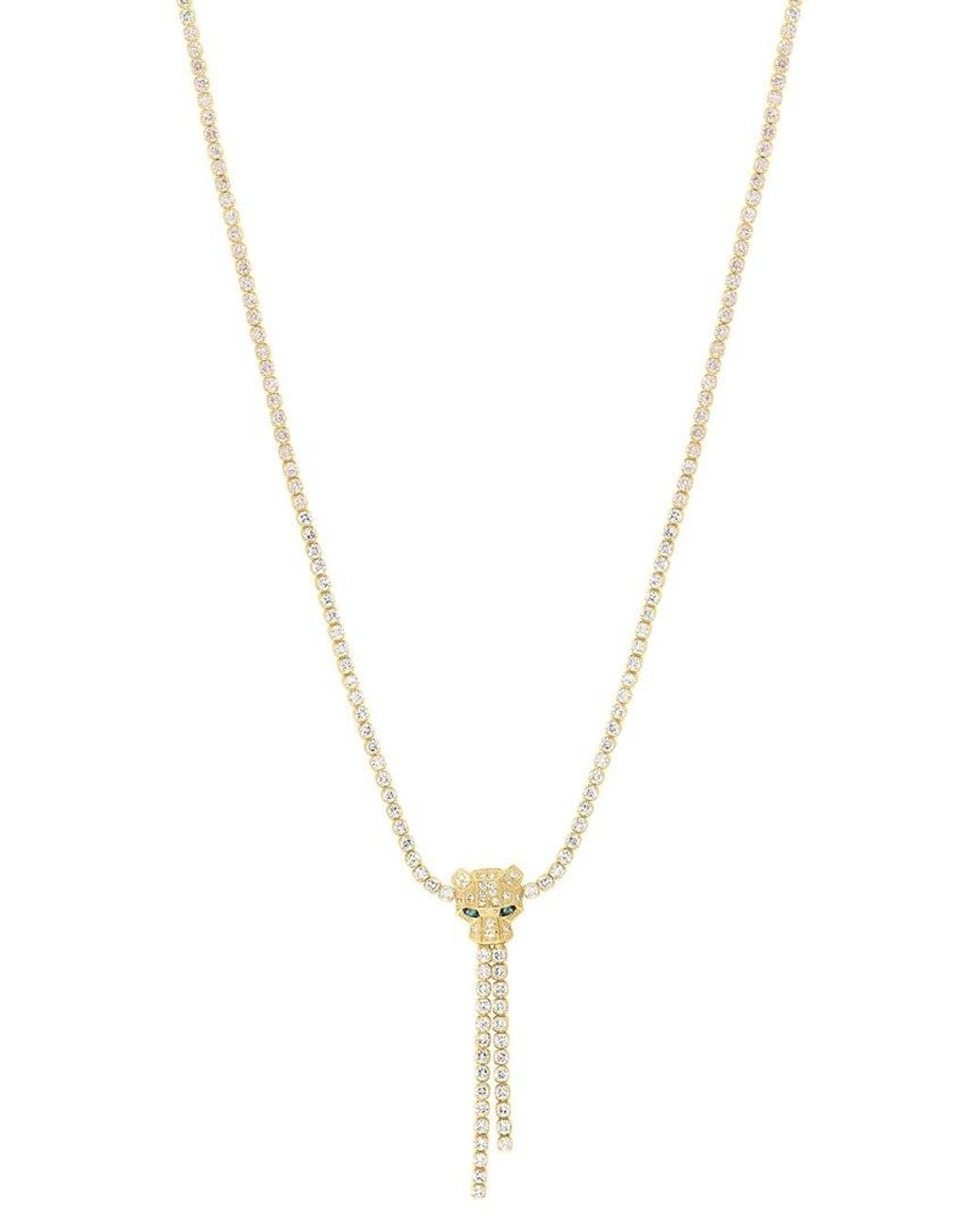 Effy Fine Jewelry Metallic 14k 2.83 Ct. Tw. Diamond & Emerald Necklace