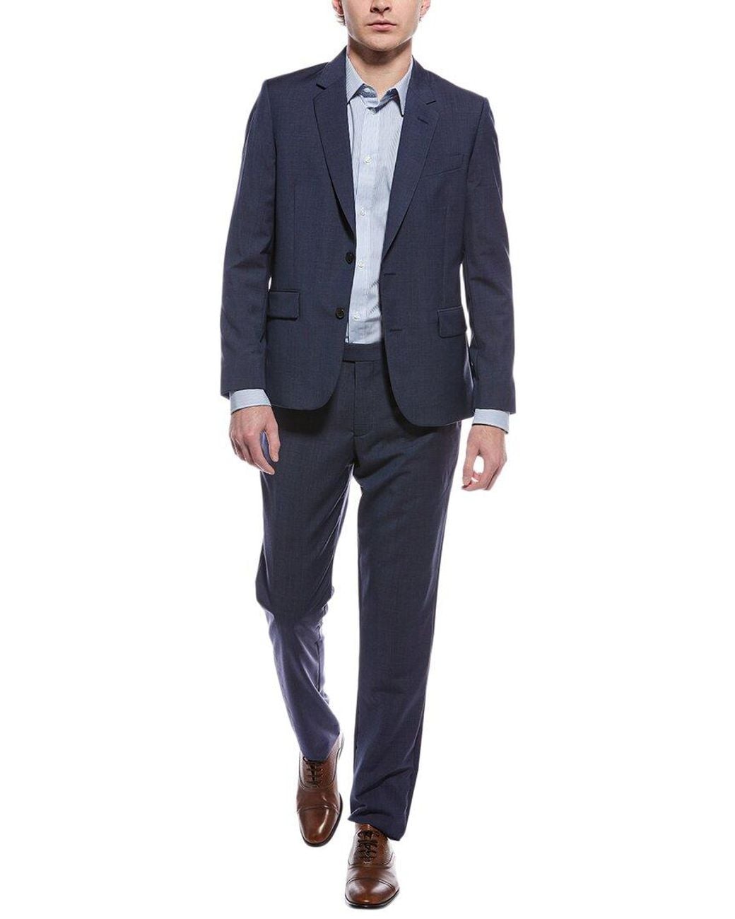 Paul Smith Blue 2Pc Soho Fit Wool Suit for men
