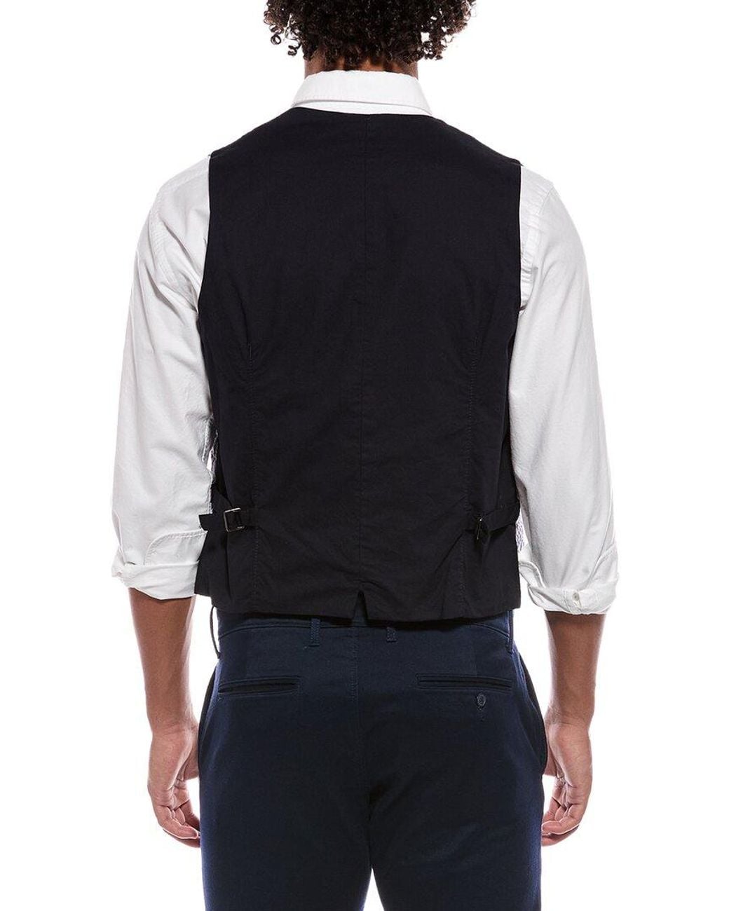 Slowear Gray Incotex Linen-Blend Sportscoat Vest for men