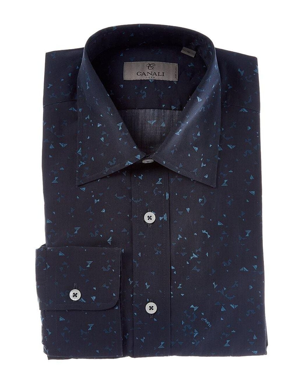 Canali Blue Dress Shirt for men