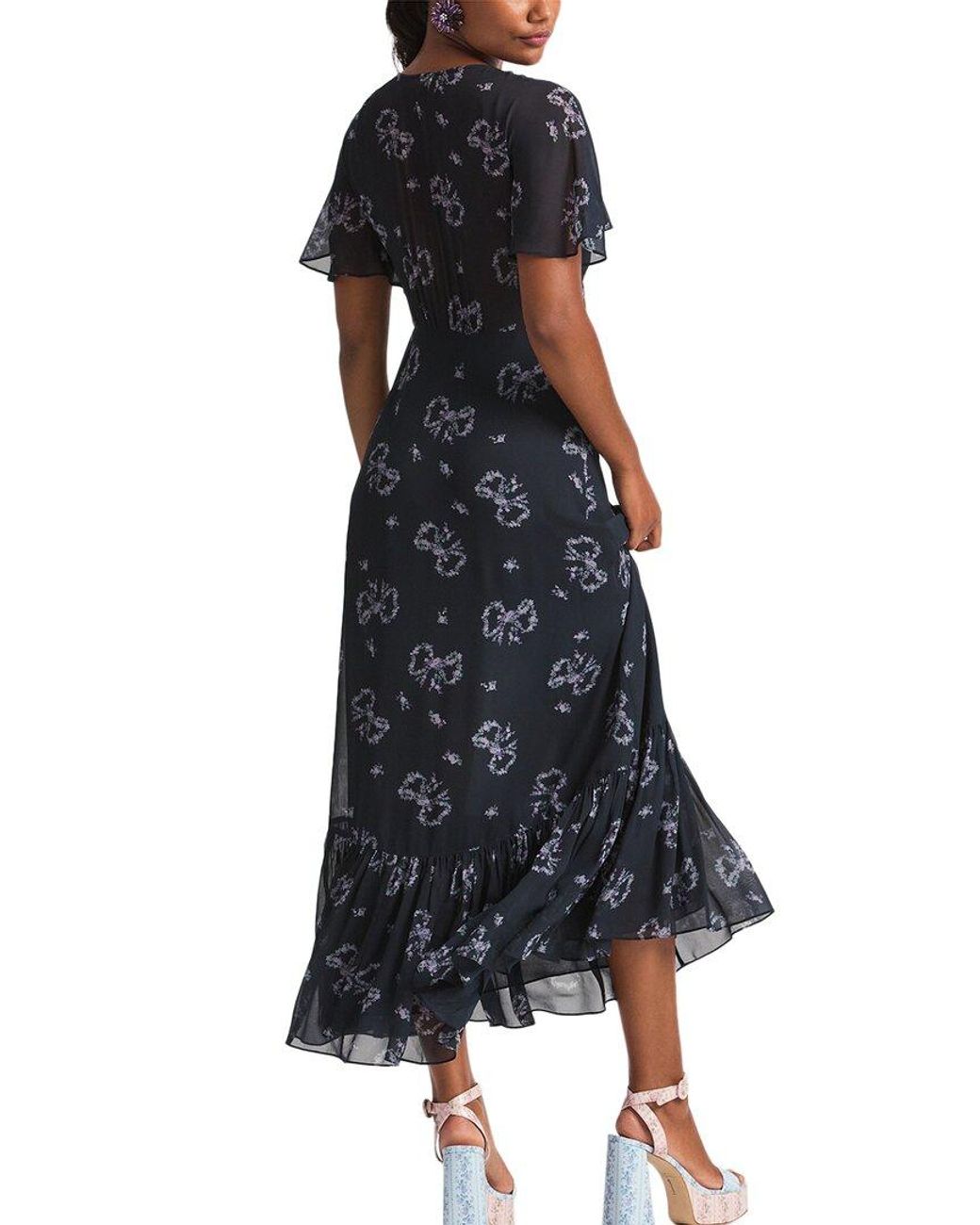 LoveShackFancy Black Kover Maxi Dress