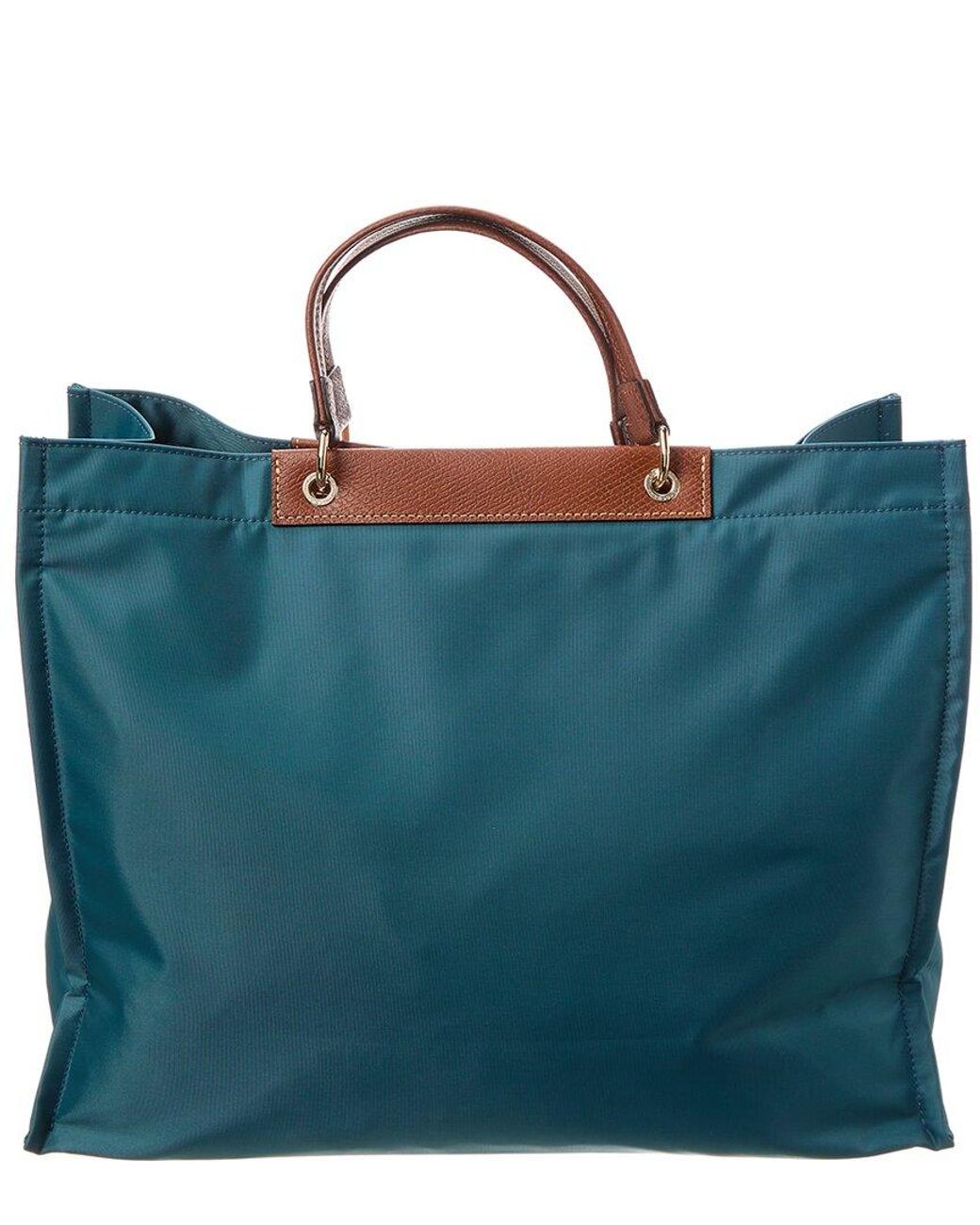 Longchamp Cabas Large Canvas Tote in Blue Lyst UK