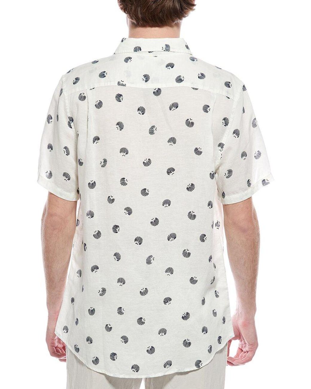 Onia White Jack Linen-Blend Shirt for men