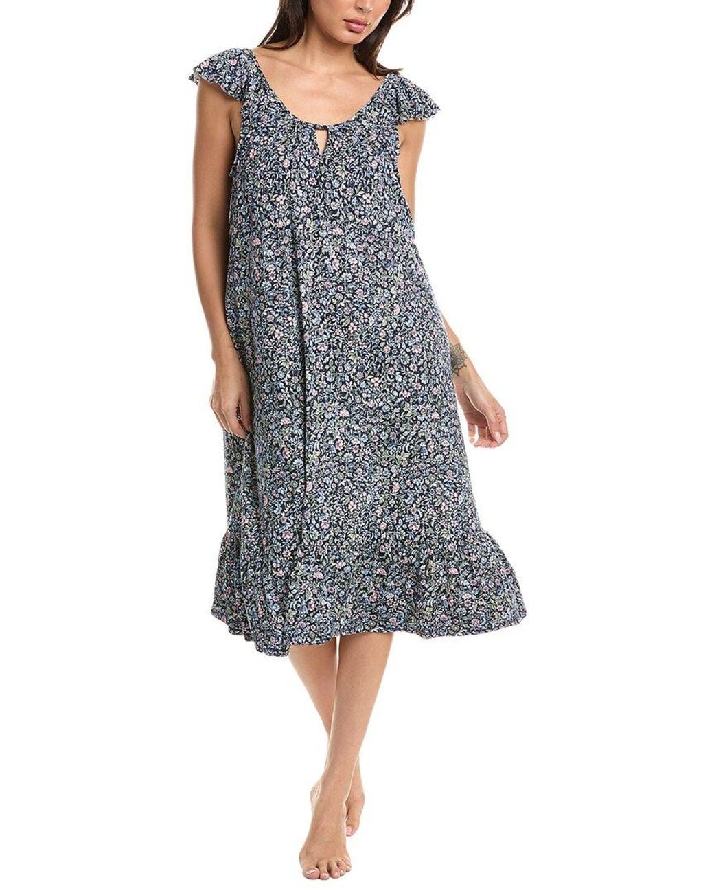 Ellen Tracy Gray Midi Gown