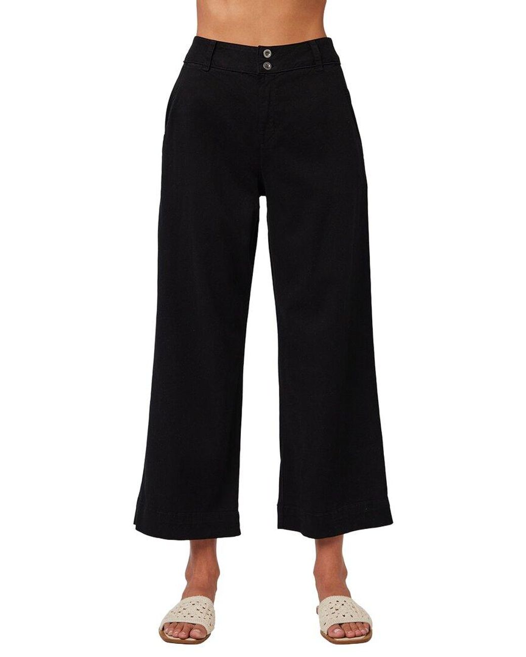 Bella Dahl Black Saige Wide Leg Crop Pant