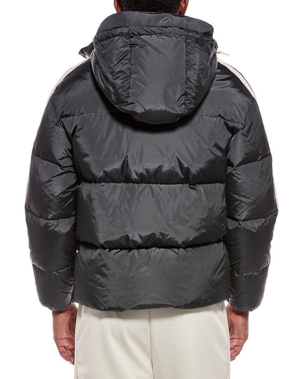 Palm Angels Gray Down Puffer Jacket for men