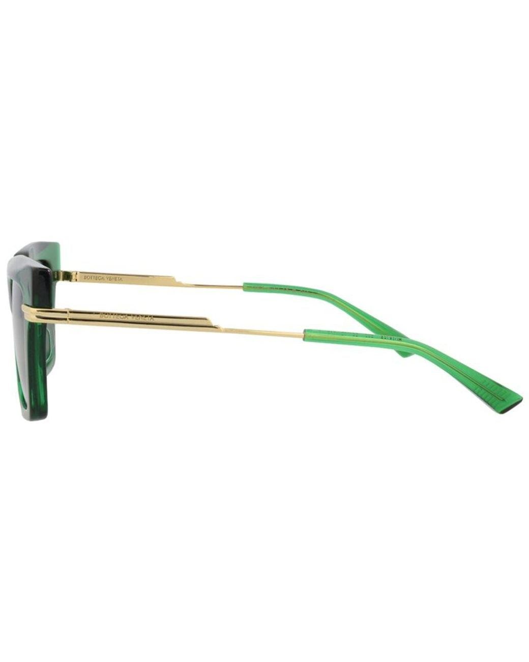Bottega Veneta Green Bv1242S 53Mm Sunglasses