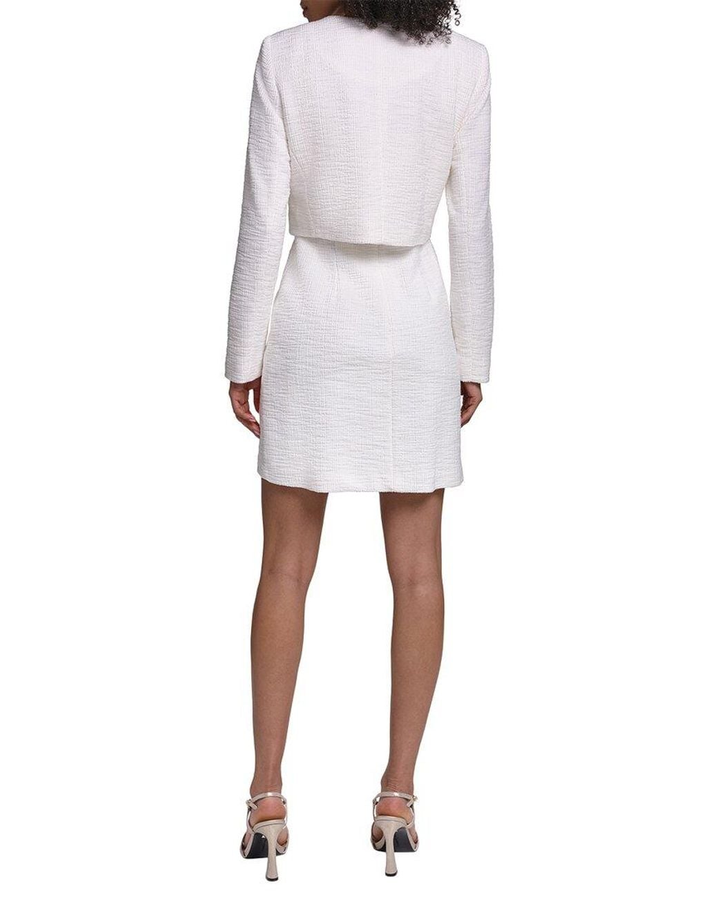Karl Lagerfeld White Knit Jacket