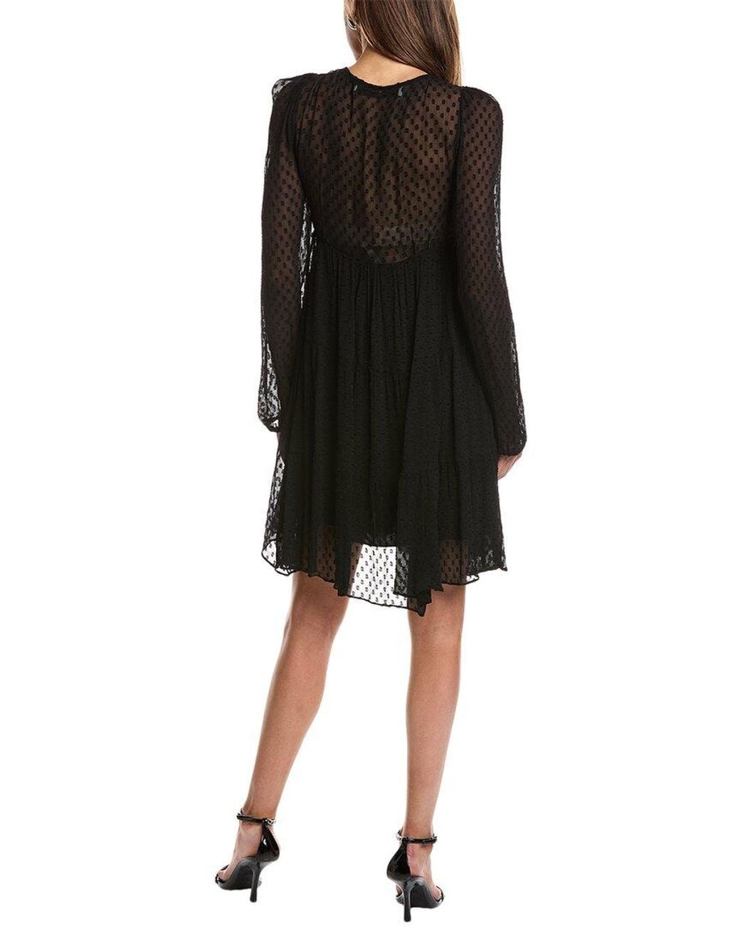 IRO Black Dixon Mini Dress