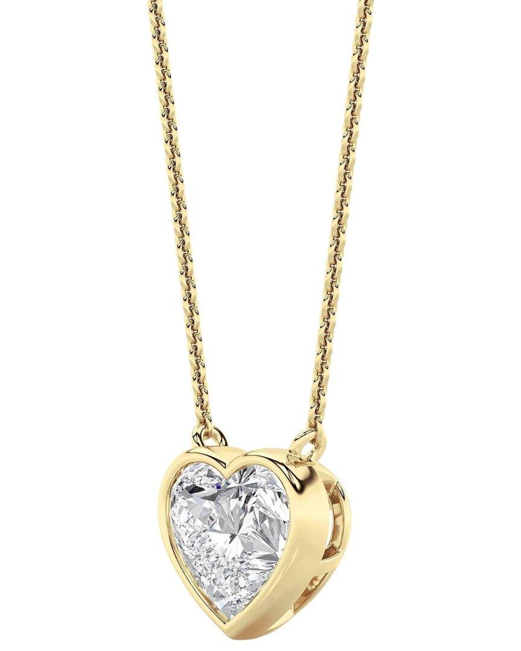 Lab Grown Diamonds Metallic 14K 2.00 Ct. Tw. Lab-Grown Diamond Necklace