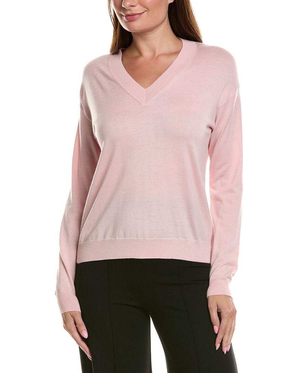 Weekend by Maxmara Pink Fiocchi Wool & Cashmere-Blend Sweater